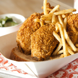 20 Hot Wings & 2 large Fries